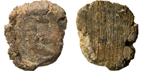 Greek-Roman. Circa 1st-3rd centuries AD. Terracotta token. 0.56 g, 13 mm.