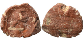 Greek-Roman. Circa 1st-3rd centuries AD. Terracotta token. 0.38 g, 12 mm.