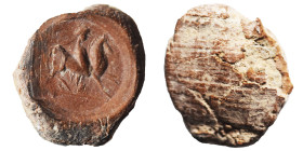 Greek-Roman. Circa 1st-3rd centuries AD. Terracotta token. 0.79 g, 14 mm.