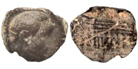 Greek-Roman. Circa 1st-3rd centuries AD. Terracotta token. 0.65 g, 12 mm.
