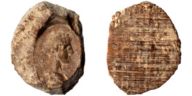 Greek-Roman. Circa 1st-3rd centuries AD. Terracotta token. 0.74 g, 14 mm.