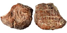 Greek-Roman. Circa 1st-3rd centuries AD. Terracotta token. 0.42 g, 11 mm.