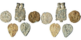 BYZANTINE. Lot of 5 amulets. Fine.