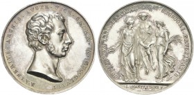 MILANO. Francesco I (II) d’Asburgo Lorena (Arciduca d’Austria), 1815-1835. Medaglia 1818 opus L. Manfredini. Ag gr. 28,10 mm 38 Dr. RAINERIVS ARCHID A...
