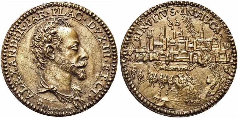 PARMA. Alessandro Farnese (duca di Parma e Piacenza), 1545-1592. Medaglia 1585 o...