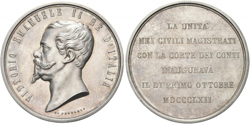 ROMA. Durante Emanuele II, 1849-1878. Medaglia 1862 opus G. Ferraris. Ag gr. 101...
