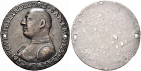VENEZIA. Nicolò Orsini (comandante dell’esercito di Santa Romana Chiesa e della Repubblica di Firenze), 1442-1510. Medaglia uniface 1489. Æ gr. 28,05 ...