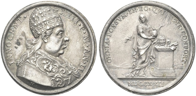 ROMA. Innocenzo XIII (Michelangelo Conti), 1721-1724. Medaglia 1722 a. II opus E...