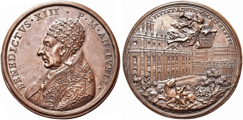ROMA. Benedetto XIII (Pier Francesco Orsini), 1724-1730. Medaglia di restituzion...