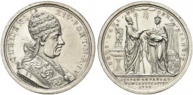 ROMA. Clemente XIV (Gian Vincenzo Antonio Ganganelli), 1769-1774. Medaglia 1772 a. IV opus F. Cropanese. Ag gr. 18,26 mm 36,8 Come precedente. Bart. E...