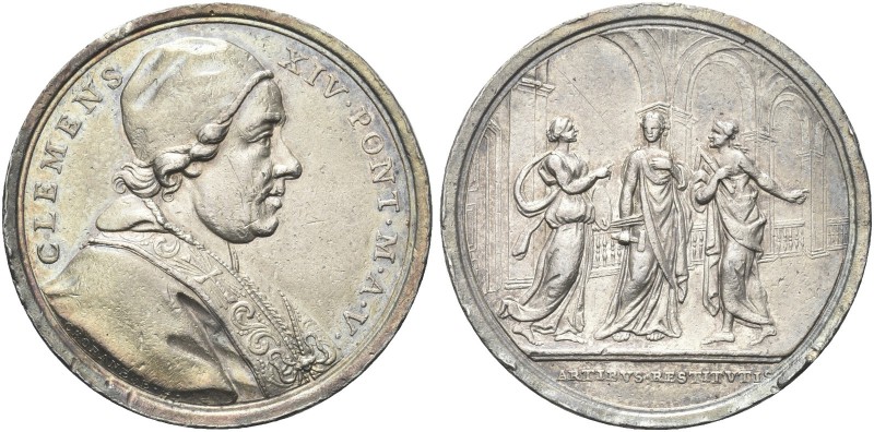 ROMA. Clemente XIV (Gian Vincenzo Antonio Ganganelli), 1769-1774. Medaglia 1773 ...