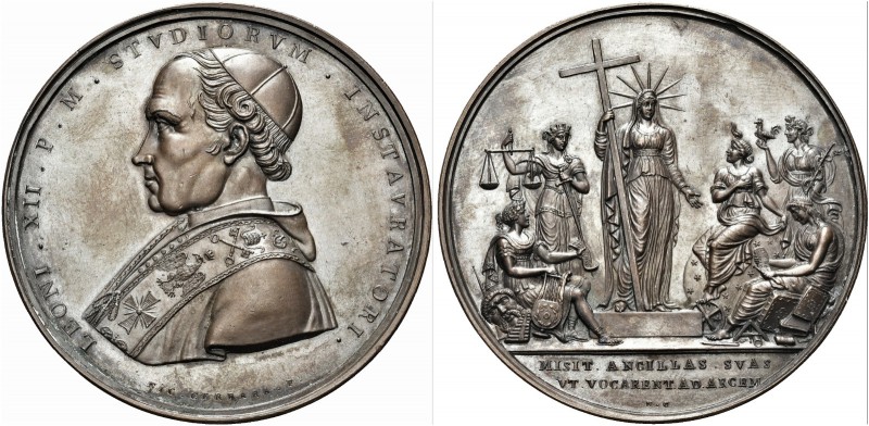 ROMA. Leone XII (Annibale Sermattei della Genga), 1823-1829. Medaglia opus N. Ce...