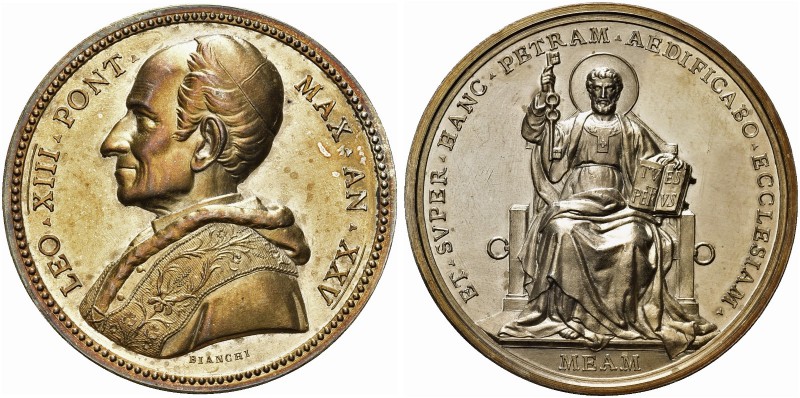 ROMA. Leone XIII (Vincenzo Gioacchino Luigi Pecci), 1878-1903. Medaglia 1902 a. ...