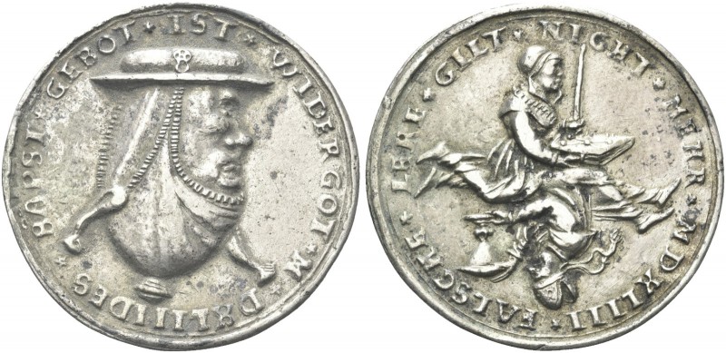 GERMANIA. Durante Carlo V D’Asburgo Imperatore, 1500-1558. Medaglia satirica ant...