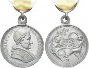ROMA. Gregorio XVI (Bartolomeo Alberto Cappellari), 1831-1846. Medaglia premio militare 1832 a. I opus Nicolò Cerbara, quarta variante. Æ gr. 11,34 mm...