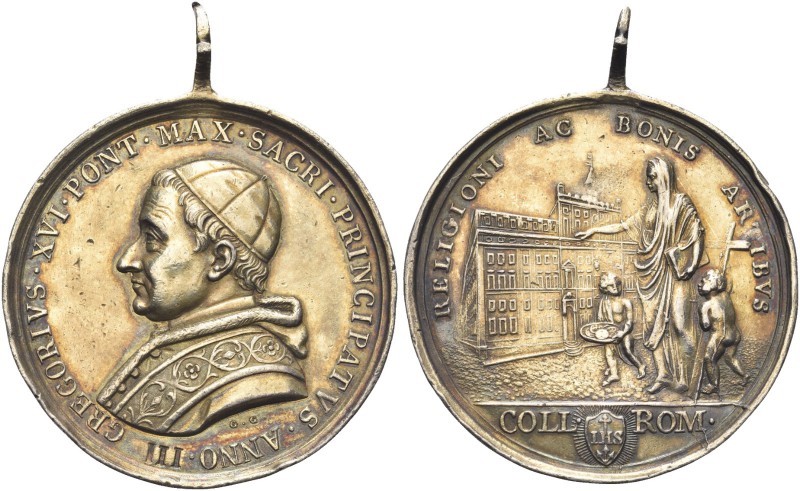 ROMA. Medaglia con appicagnolo premio del Collegio Romano a. III opus G.Giromett...