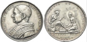 ROMA. Medaglia 1840 a. X opus G. Cerbara. Ag gr. 15,44 mm. 32 Dr. GREGORIVS XVI PONT MAX AN XI. Busto del Pontefice a s., con lo zucchetto e piviale; ...
