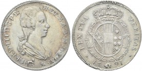FIRENZE. Ferdinando III di Lorena, Granduca di Toscana, 1790-1801. Due Paoli 1791. Ag gr. 5,43 Dr. FERD III G P R - H ET B A A M D ETR. Busto drappegg...