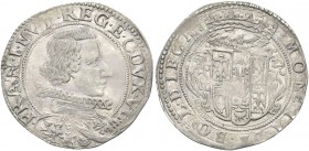 MODENA. Francesco I d’Este, 1629-1658. Da 10 Bolognini. Ag gr. 3,68 Dr. FRAN I MVT REG E C DVX VIII. Busto corazzato a d., con giorgiera; sotto, I T. ...