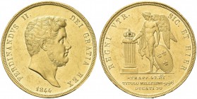 NAPOLI. Ferdinando II di Borbone, 1830-1859. 30 Ducati 1844 - III Tipo. Au Simile al precedente. Pannuti Riccio 6; Pag.135; MIR 486; Gig. 6; Fried 866...