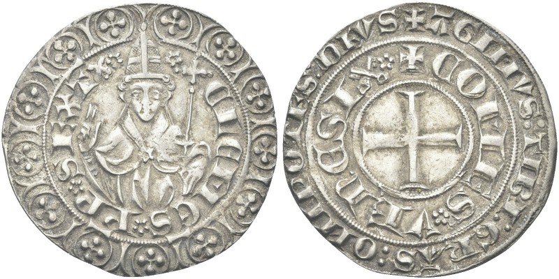 PONTE DELLA SORGA. Clemente VI (Pierre Roger de Beaufort), 1342-1352. Grosso Tor...