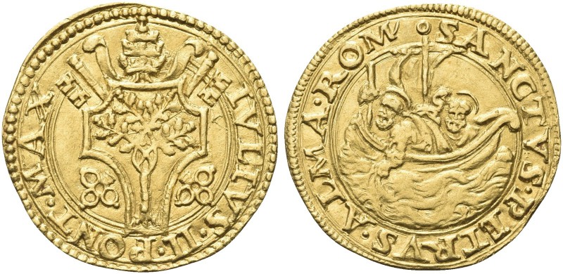 ROMA. Giulio II (Giuliano della Rovere), 1503-1513. Fiorino di camera. Au gr. 3,...