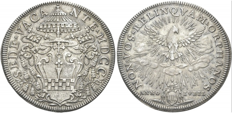 ROMA. Sede Vacante (Cam. Card. Giambattista Spinola), 1700. Piastra 1700. Ag gr....