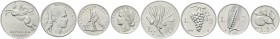ROMA. Repubblica Italiana, dal 1946. Serie 1946 composta da 4 valori: 10 Lire, 5 Lire, 2 Lire e Lira. Italma. Gig. 229, 277, 324 e 361.
Rara. FDC