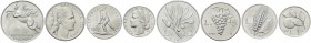 ROMA. Repubblica Italiana, dal 1946. Serie 1947 composta da 4 valori: 10 Lire, 5 Lire, 2 Lire e Lira. Italma. Gig. 230, 278, 325 e 362.
Rarissima. FD...