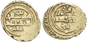 SICILIA. Roberto Guiscardo Duca, 1059-1085. Robai, zecca di Messina. Au gr. 1,00 Dr. Legenda araba disposta su quattro righe. Rv. Legenda araba dispos...
