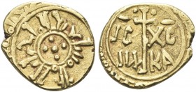 SICILIA. Guglielmo II, Re di Sicilia, 1166-1189. Multiplo di Tarì. Au gr. 2,05 Dr. Cinque globetti disposti a croce entro cerchio lineare; intorno, le...