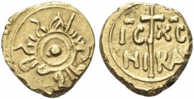 SICILIA. Enrico VI di Svevia, Imperatore e Re d’Italia e di Sicilia, 1191-1197. Tarì. Au gr. 1,50 Dr. Globetto entro doppio cerchio lineare; intorno, ...
