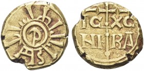 SICILIA. Enrico VI di Svevia, Imperatore e Re d’Italia e di Sicilia, 1191-1197. Multiplo di Tarì. Au gr. 2,23 Dr. P entro cerchio lineare; intorno, le...