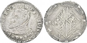 SICILIA. Filippo II di Spagna, Re di Napoli e di Sicilia 1554-1598. Mezzo Scudo 1572. Ag gr. 12,88 Dr. PHILIPPVS D G REX SI 1572. Busto corazzato a s....