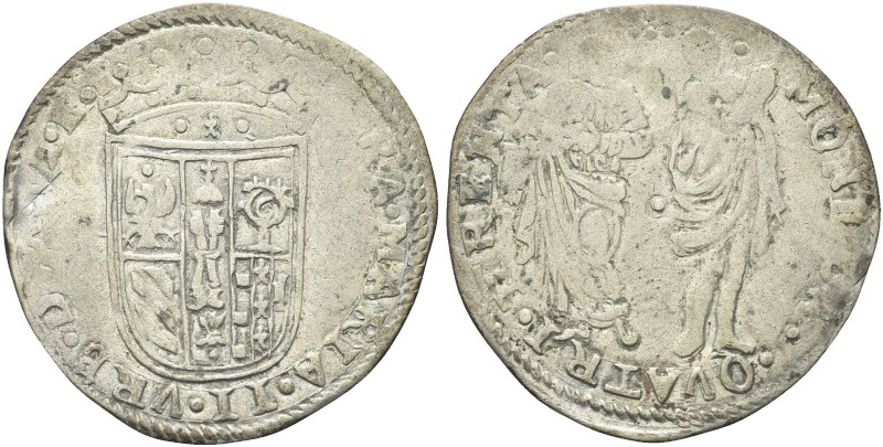 URBINO. Francesco II Maria della Rovere, 1574-1624. Da 30 Quattrini. Ag gr. 2,74...