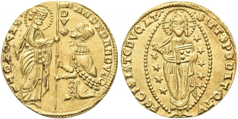 VENEZIA. Andrea Dandolo Doge LIV, 1343-1354. Ducato. Au gr. 3,55 Dr. ANDR DANDVL...