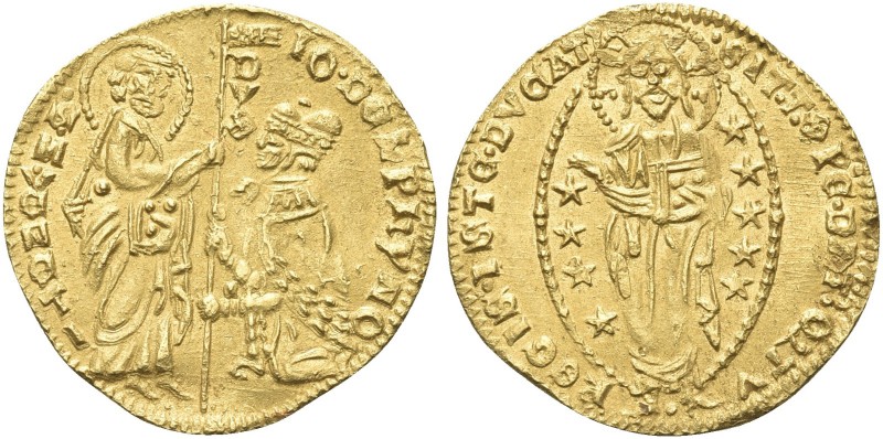 VENEZIA. Giovanni Dolfin Doge LVII, 1356-1361. Ducato. Au gr. 3,55 Dr. IO DOLPhY...