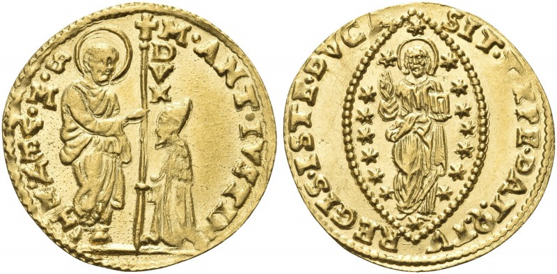 VENEZIA. Marcantonio Giustinian Doge CVII, 1684-1688. Zecchino. Au gr. 3,45 Dr. ...