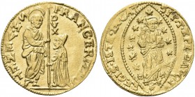 VENEZIA. Francesco Erizzo Doge XCVIII, 1631-1646. Zecchino. Au gr. 3,49 Dr. FRANC ERIZZO - S M VENET. San Marco stante verso s., porge il vessillo al ...