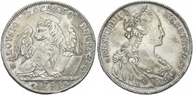 VENEZIA. Alvise IV Mocenigo Doge CXVIII, 1763-1778. Tallero per il Levante di nuovo tipo 1769. Ag gr. 28,32 Dr. ALOYSIO MOCENICO DUCE. Leone di San Ma...