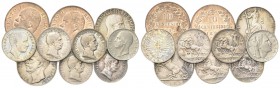 LOTTI. Lotto di n. 174 monete del Regno d’Italia e San Marino dal 1800 al 1943 di cui n. 12 monete in argento. Si segnalano n. 3 esemplari da una Lira...