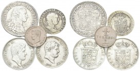LOTTI. Lotto di n. 47 monete del Regno di Napoli e Sicilia di cui 32 monete in rame e 15 monete in argento, dal 1700 al 1859. Si segnala una mezza pia...