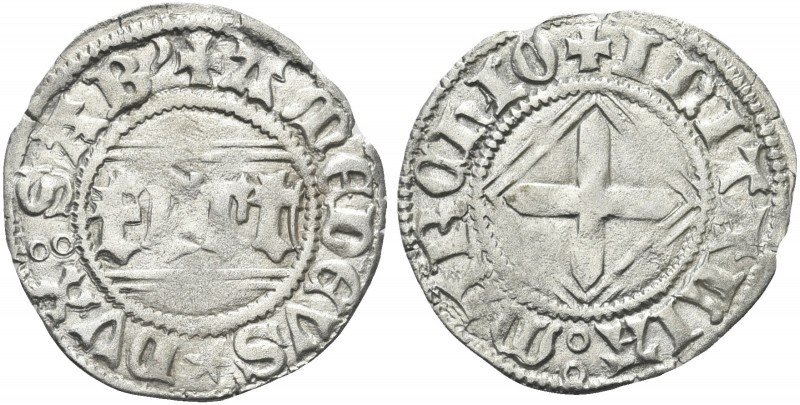 SAVOIA ANTICHI. Amedeo VIII Duca, 1416-1440. Quarto di Grosso II Tipo, Chambery ...