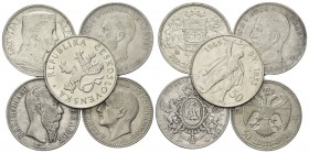 LOTTI. Lotto di n. 54 monete di cui n. 52 monete in argento e n. 2 monete in nickel. Si segnalano monete del Messico, Cecoslovacchia, Lituania, Romani...