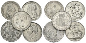 LOTTI. Album contenente n. 56 monete di cui 48 in argento. Si segnalano: Germania, Gran Bretagna, Spagna tra cui Tallero 1784, Tallero 1765, Tallero 1...