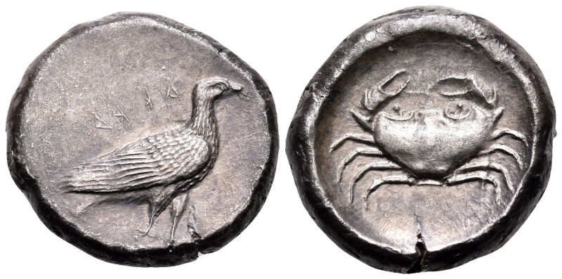 SICILY. Akragas. Circa 495-480/78 BC. Didrachm (Silver, 19 mm, 8.40 g, 1 h). AKR...