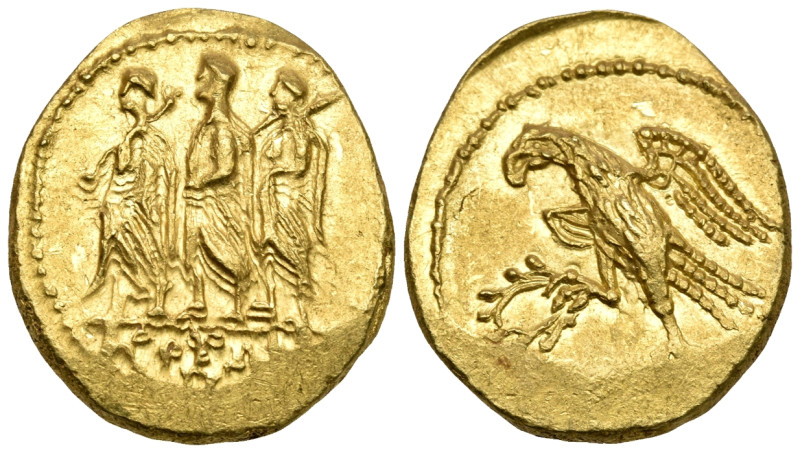 SKYTHIA. Geto-Dacians. Koson, mid 1st century BC. Stater (Gold, 21 mm, 8.58 g, 1...