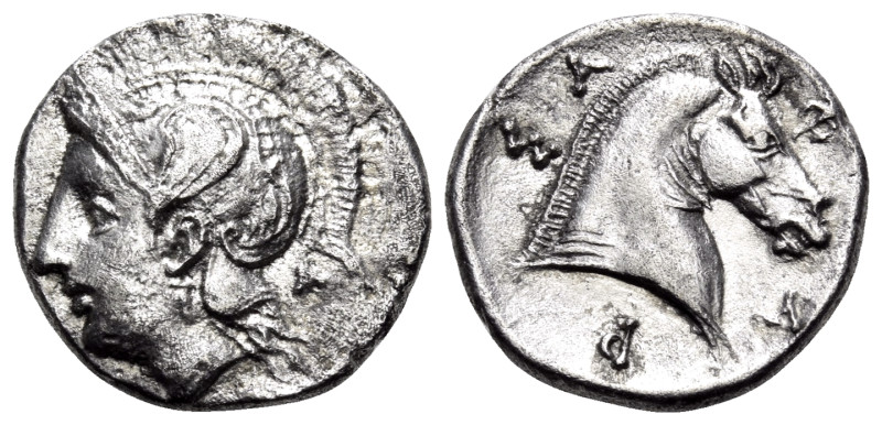 THESSALY. Pharsalos. Circa 3rd quarter of 4th century BC. Hemidrachm (Silver, 15...