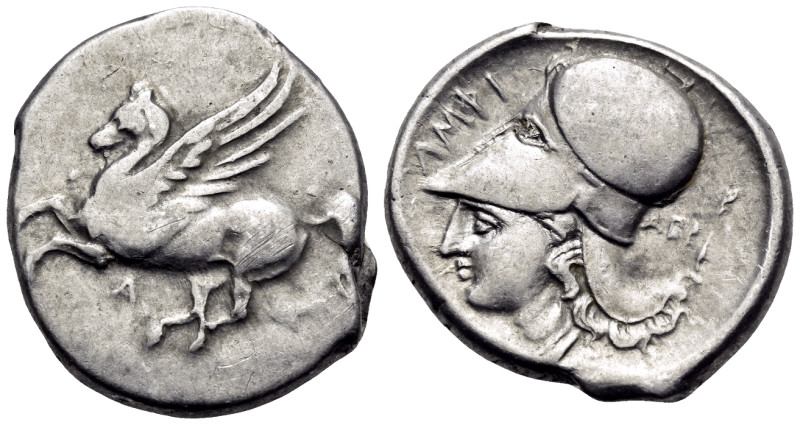 AKARNANIA. Argos Amphilochikon. Circa 340-300 BC. Stater (Silver, 22 mm, 8.47 g,...