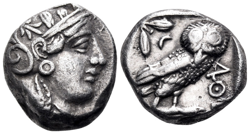 ATTICA. Athens. Circa 449-404 BC. Tetradrachm (Silver, 24 mm, 16.91 g, 9 h). Hea...